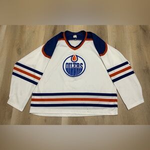 Vintage CCM Edmonton Oilers Hockey Jersey